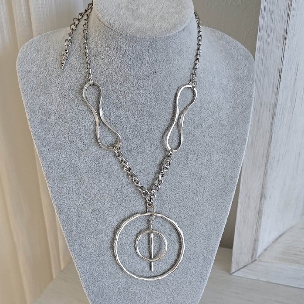 Modern Statement Necklace- 28"